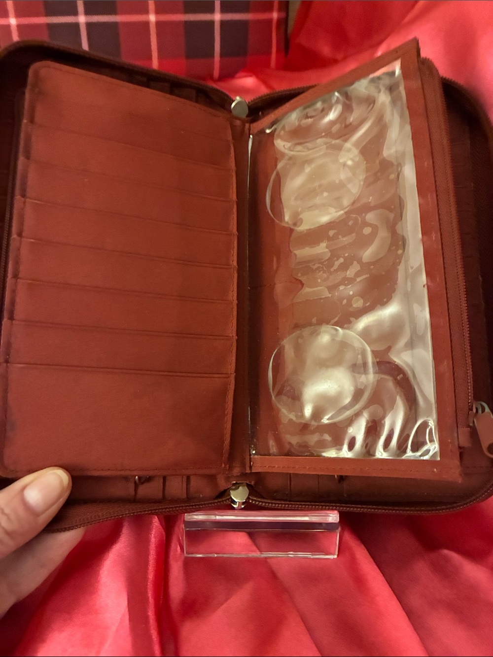 Buxton Brown Leather Zip Wallet- Vintage possibly 70’s or 80’s - Picture 4 of 7